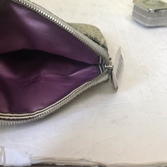 HENRI Bendel NEW The DEB Leather Wristlet Clutch Bag Snake Print Multi Zipper - Picture 6 of 16